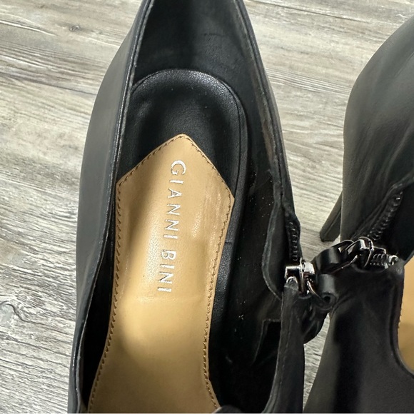 Gianni Bini Leather Open Toe Platform Heels Size 11 - Picture 10 of 10